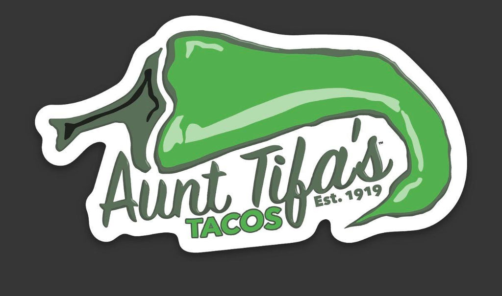 Aunt Tifa's Tacos Sticker - Antifa Trump Protest Humor - Buy 3 Get 1 Free