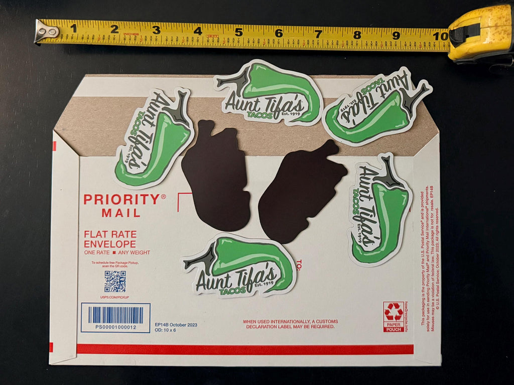 Antifa Aunt Tifa's Tacos Mock Restaurant Refrigerator Magnet - Political Art Humor