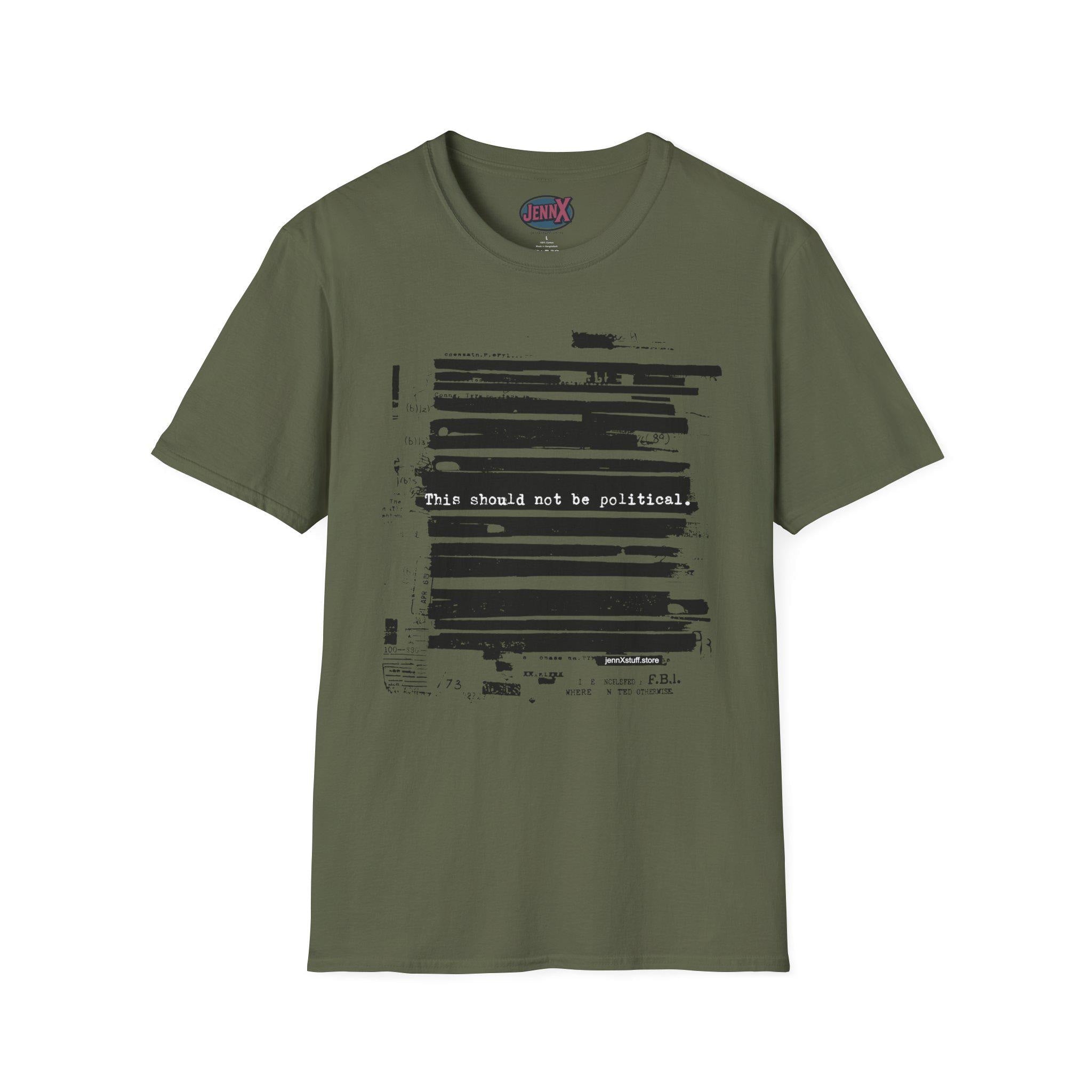 Epstein Redacted Files T-Shirt | FBI Political Art Protest Tee