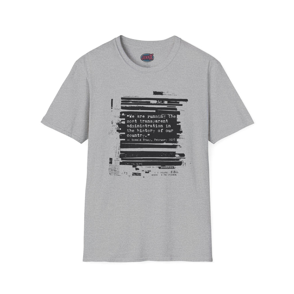Epstein Files FBI Redacted Design shirt - Original Political Art by Independent Artist
