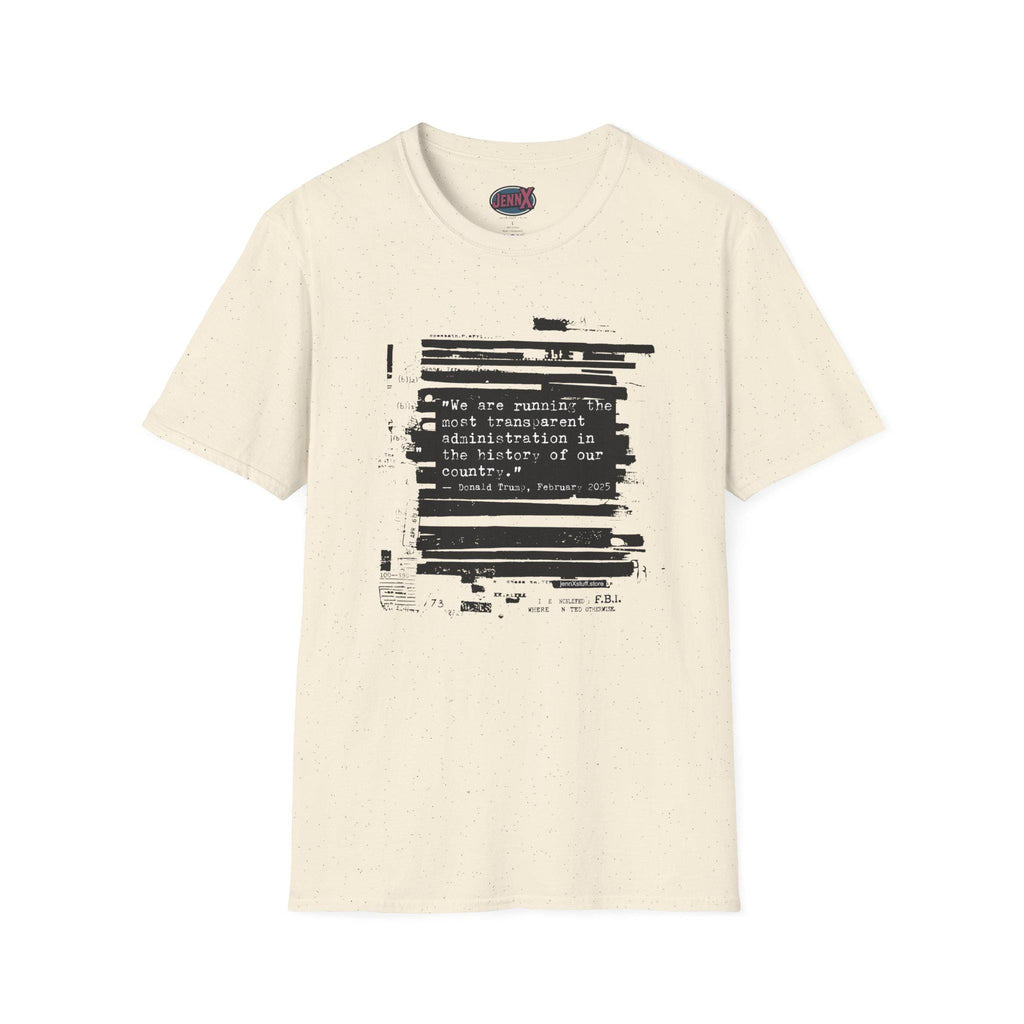 Epstein Files FBI Redacted Design shirt - Original Political Art by Independent Artist