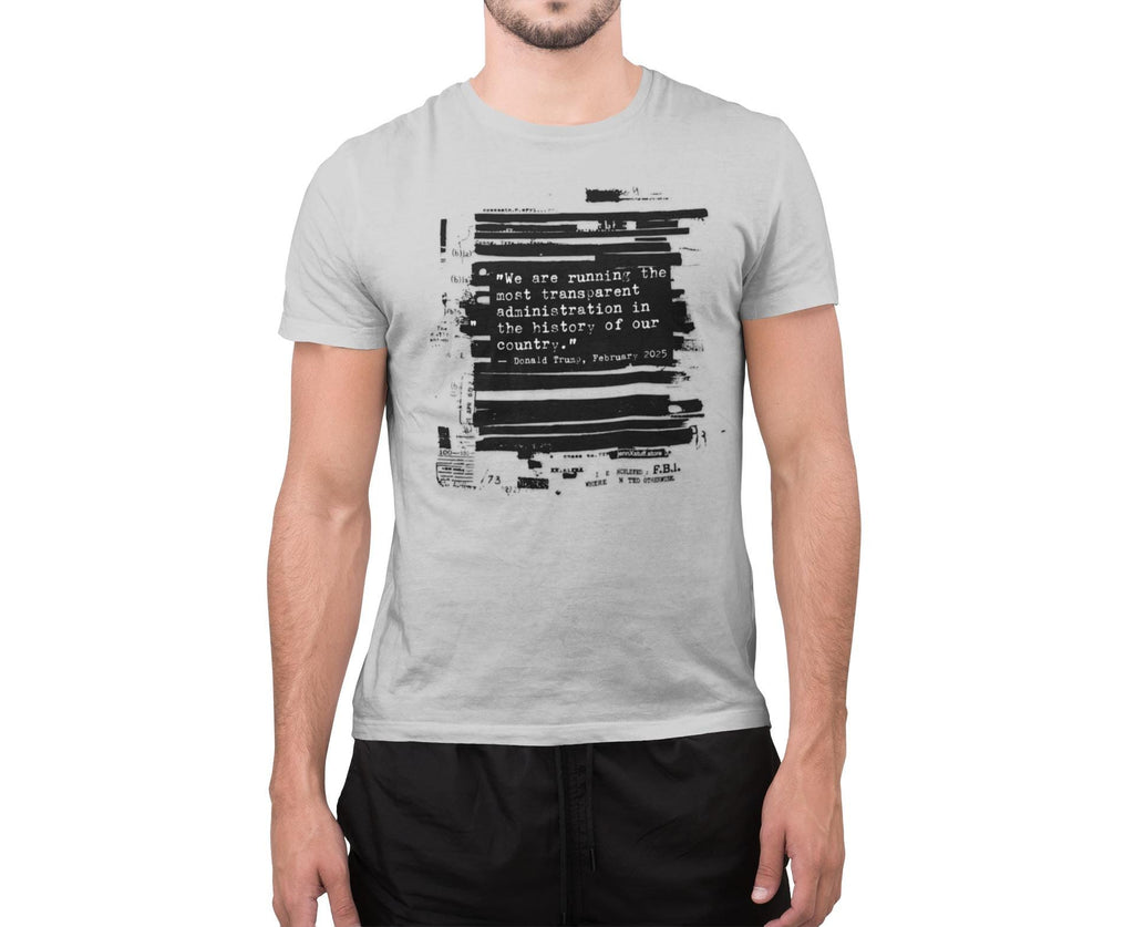 Epstein Files FBI Redacted Design shirt - Original Political Art by Independent Artist