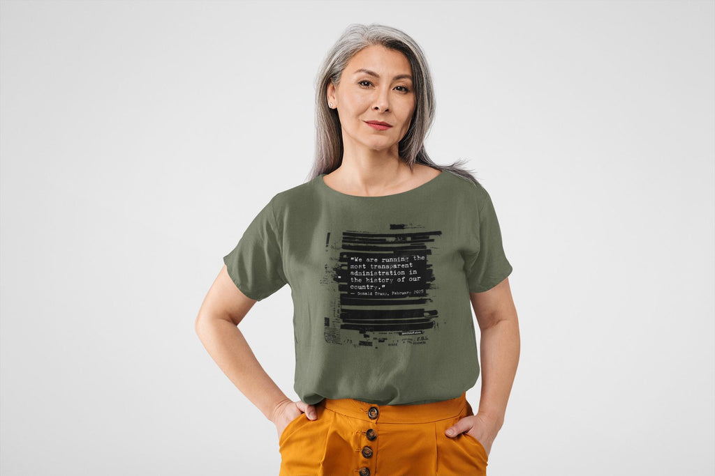 Epstein Files FBI Redacted Design shirt - Original Political Art by Independent Artist