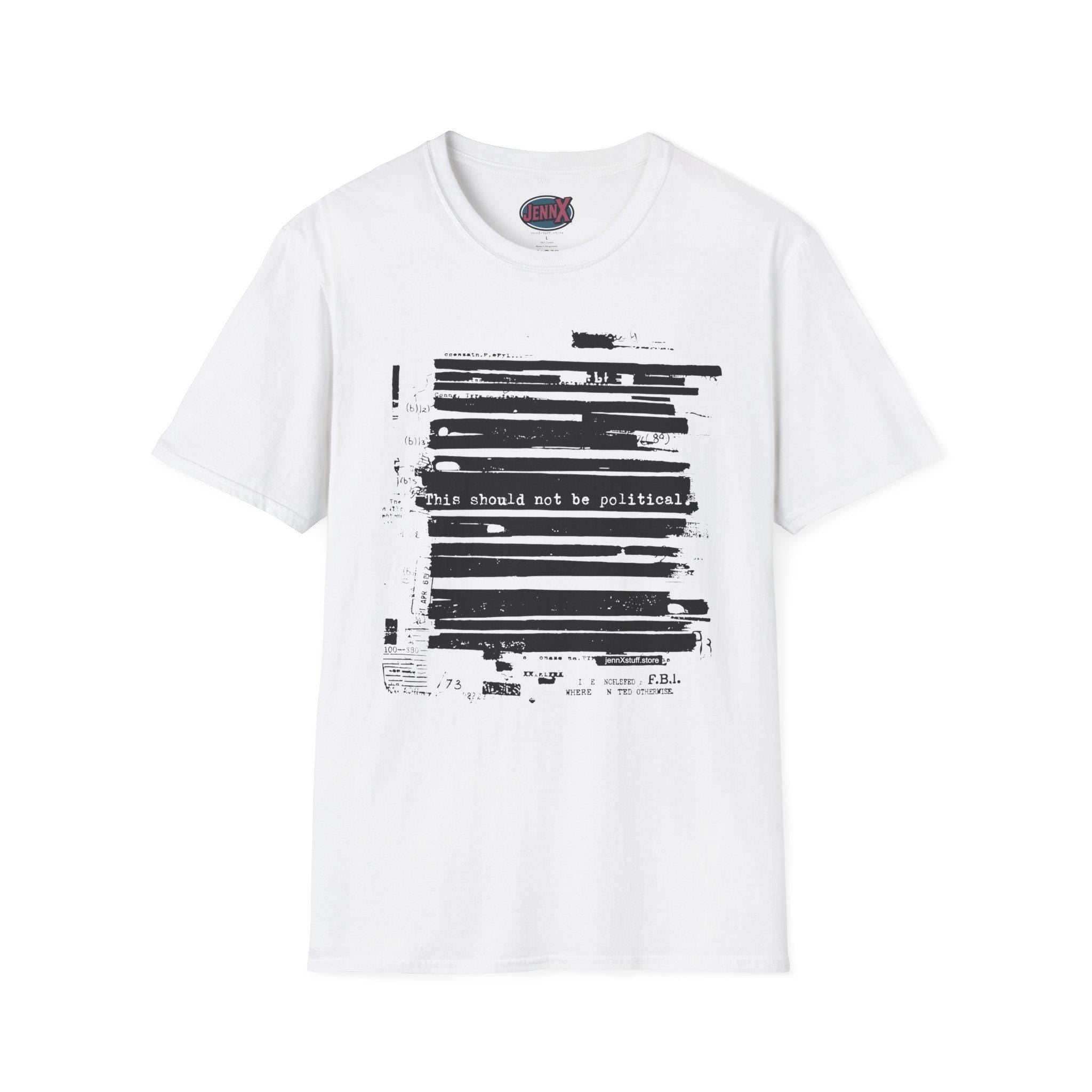 Epstein Redacted Files T-Shirt | FBI Political Art Protest Tee