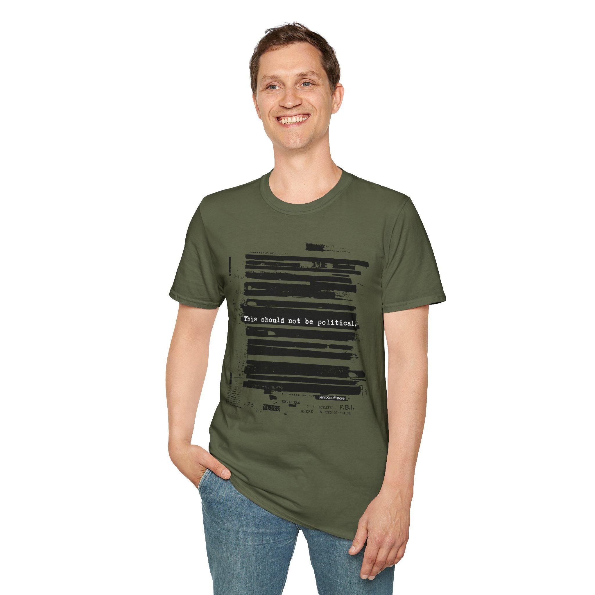 Epstein Redacted Files T-Shirt | FBI Political Art Protest Tee