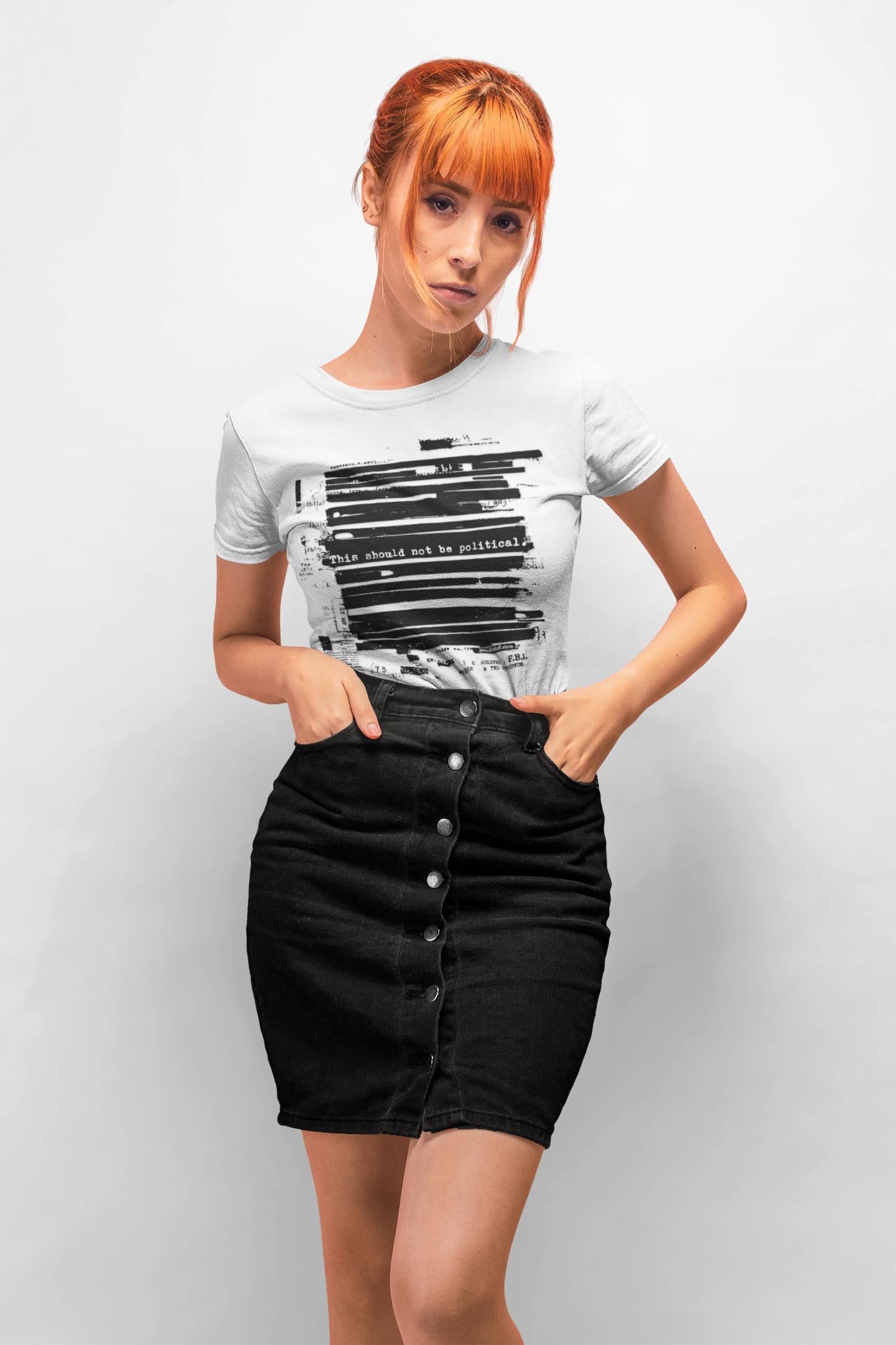 Epstein Redacted Files T-Shirt | FBI Political Art Protest Tee