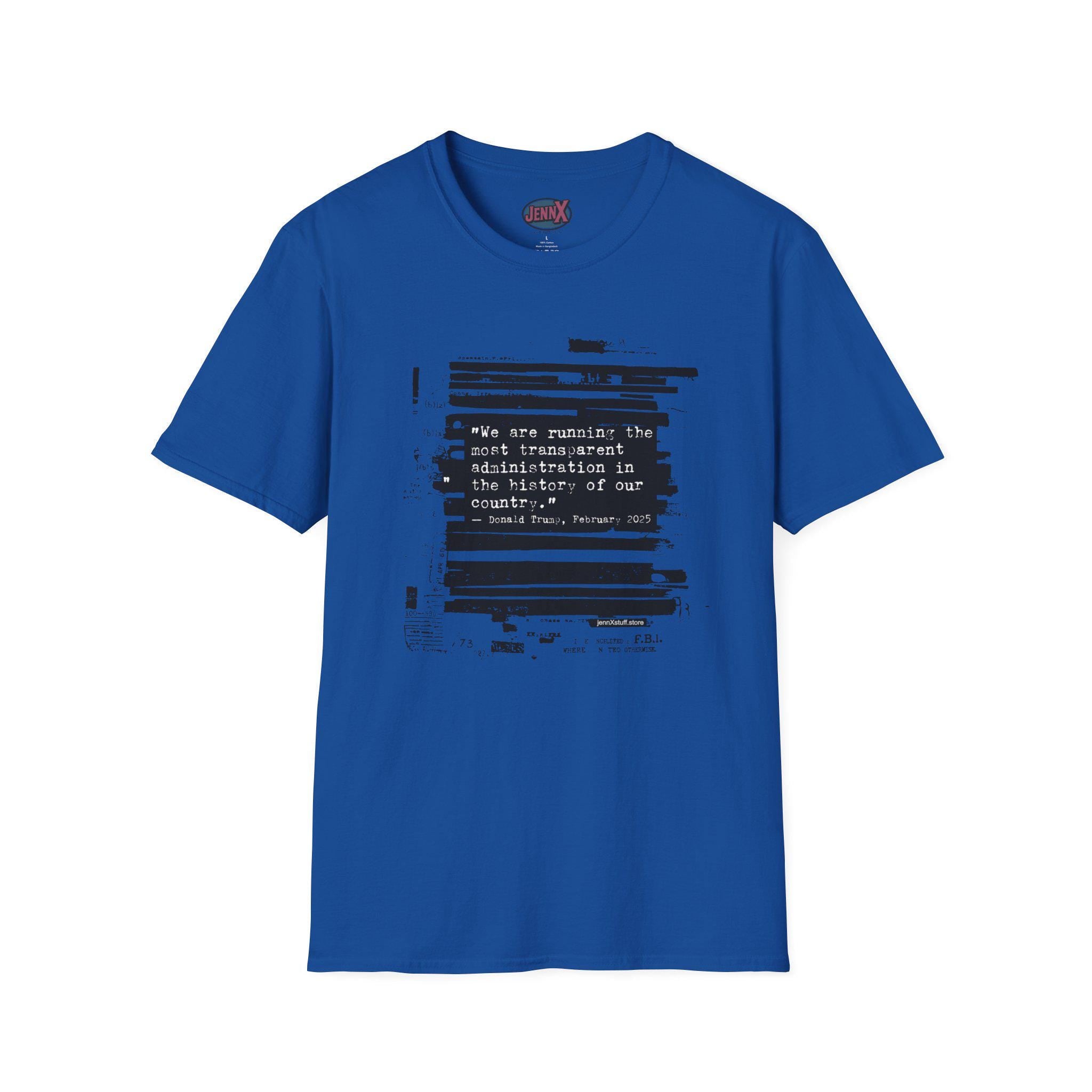 Epstein Files FBI Redacted Design shirt - Original Political Art by Independent Artist