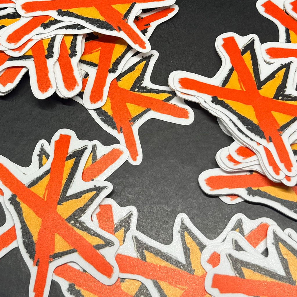 No Kings Die-Cut Sticker, Hand-Drawn Anti-Trump Vinyl