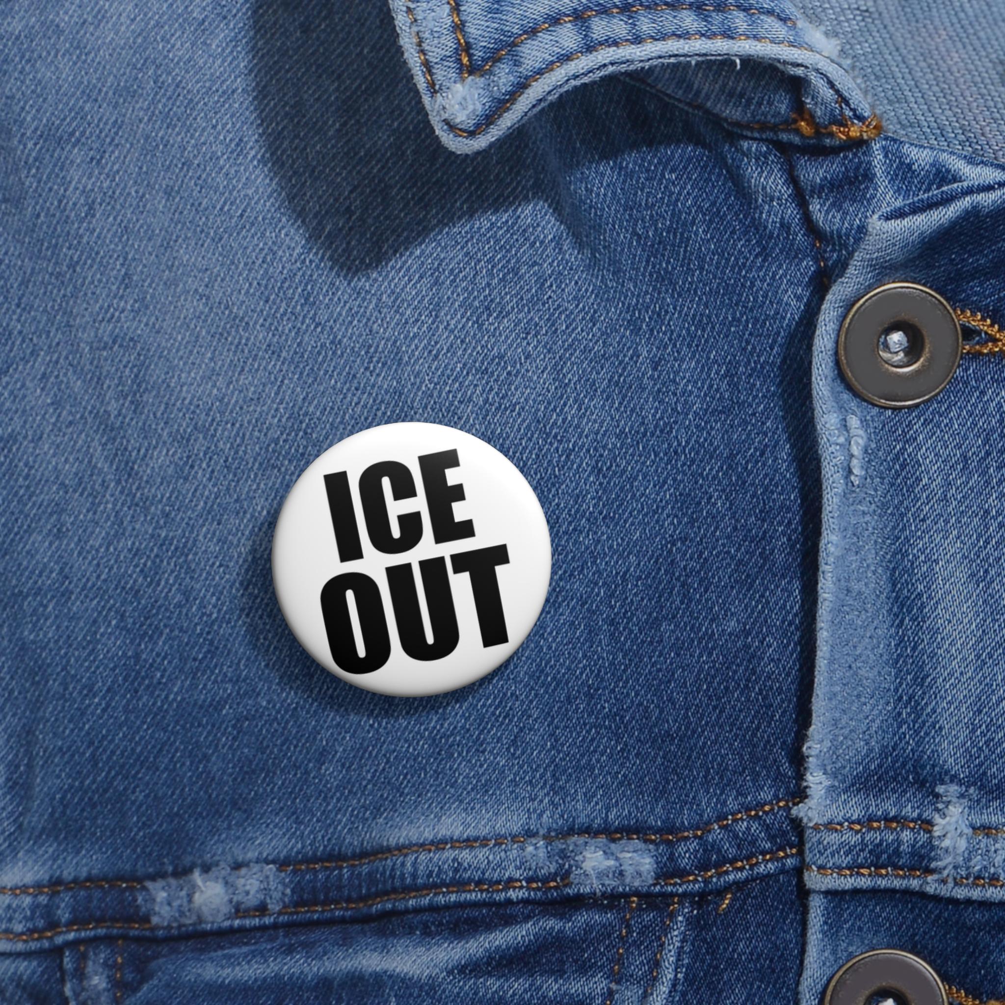 ICE OUT Pin Grammy Style Button | Anti-ICE