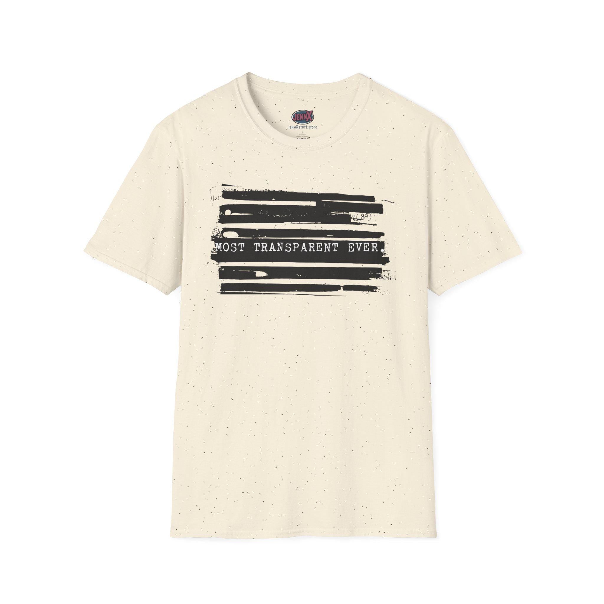 Epstein Files Redacted Shirt Design I Most Transparent Ever Anti-Trump Political T-Shirt