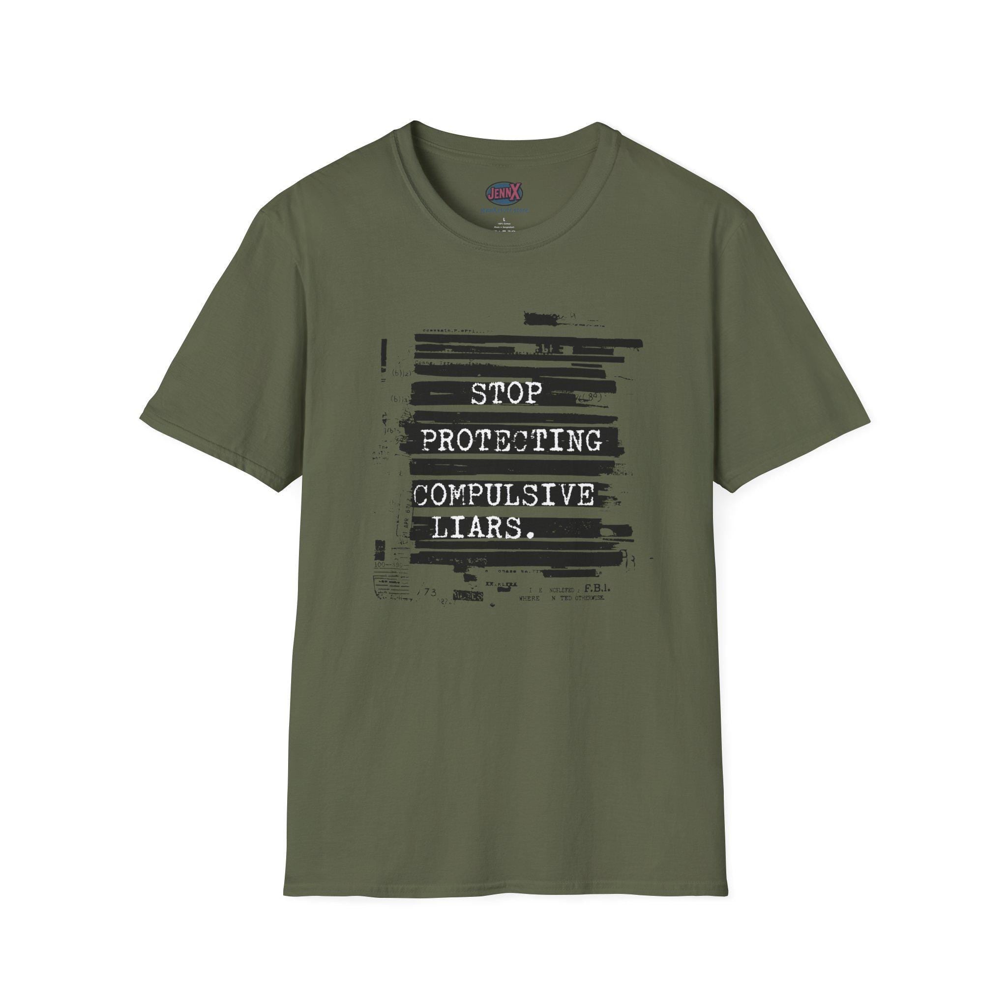 Trump-Epstein Files shirt Stop Protecting Compulsive Liars T-Shirt