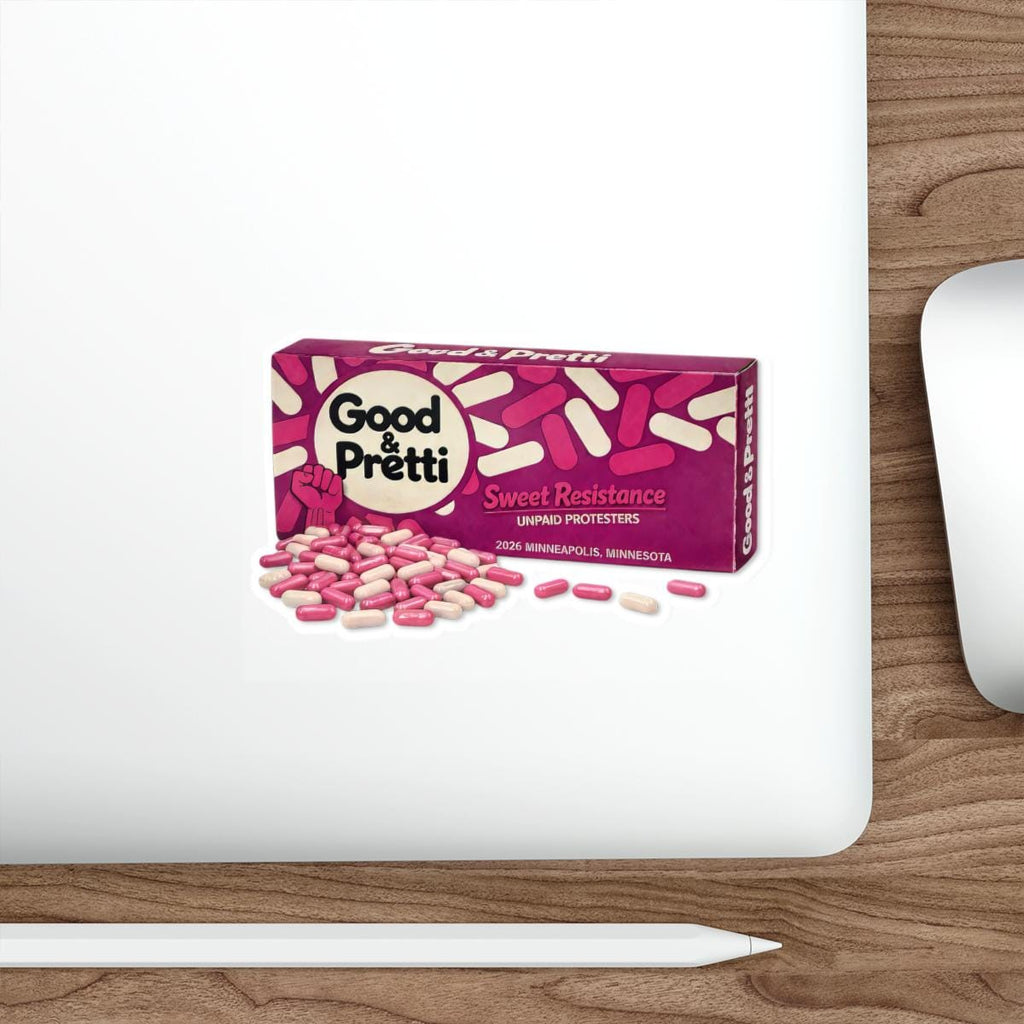 Good & Pretti original design Candy Box Die-Cut Sticker | Resist