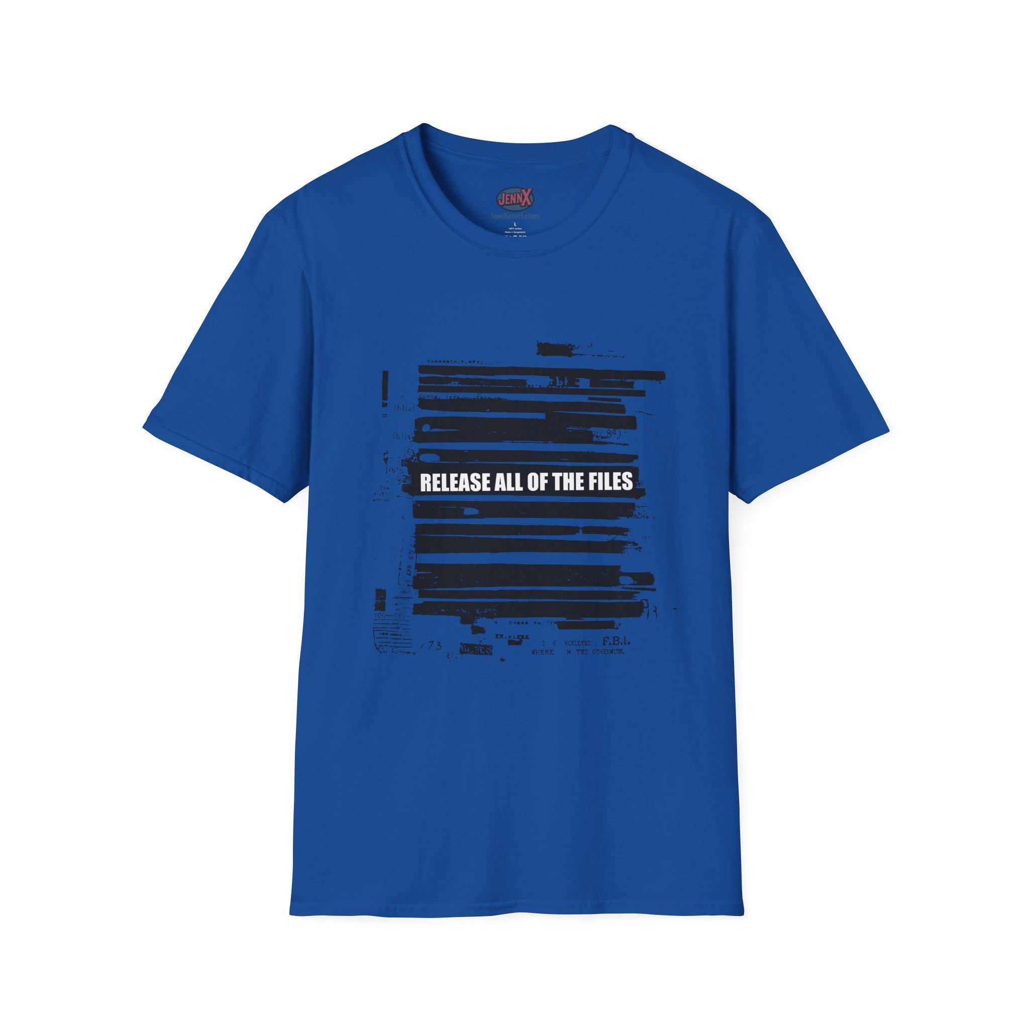 Release All of the Files T-Shirt | Redacted Epstein Files