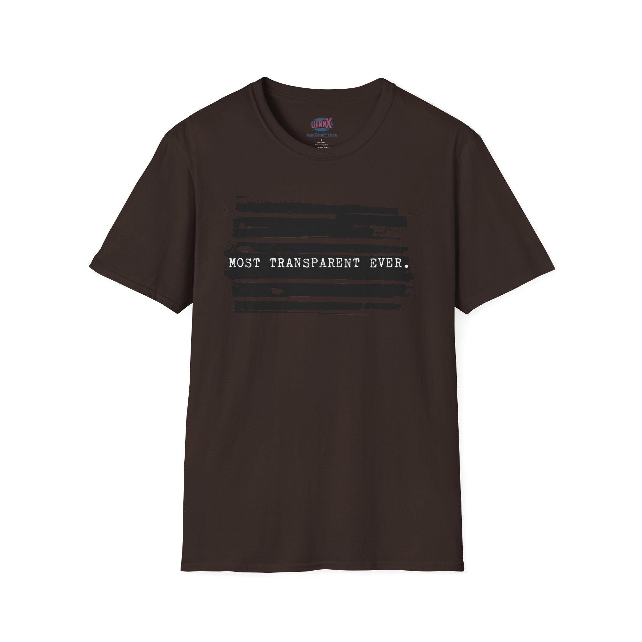Epstein Files Redacted Shirt Design I Most Transparent Ever Anti-Trump Political T-Shirt
