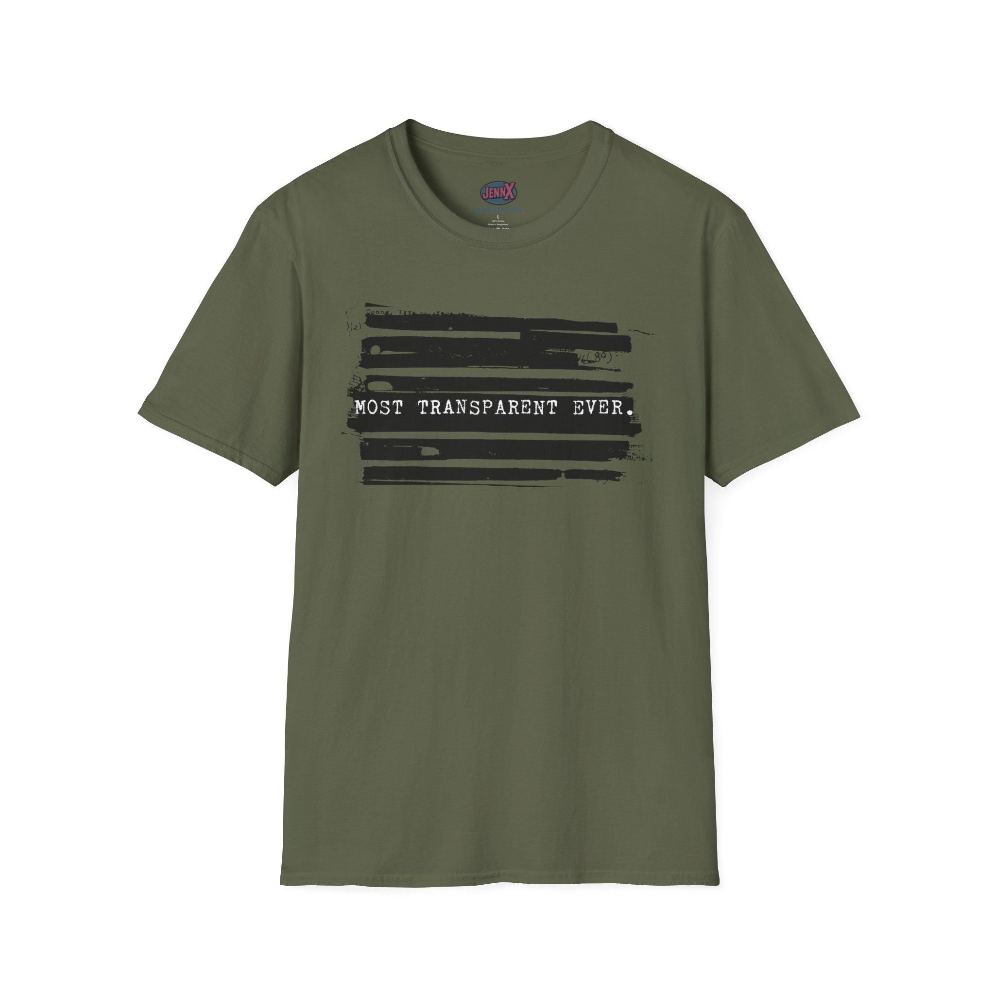Epstein Files Redacted Shirt Design I Most Transparent Ever Anti-Trump Political T-Shirt
