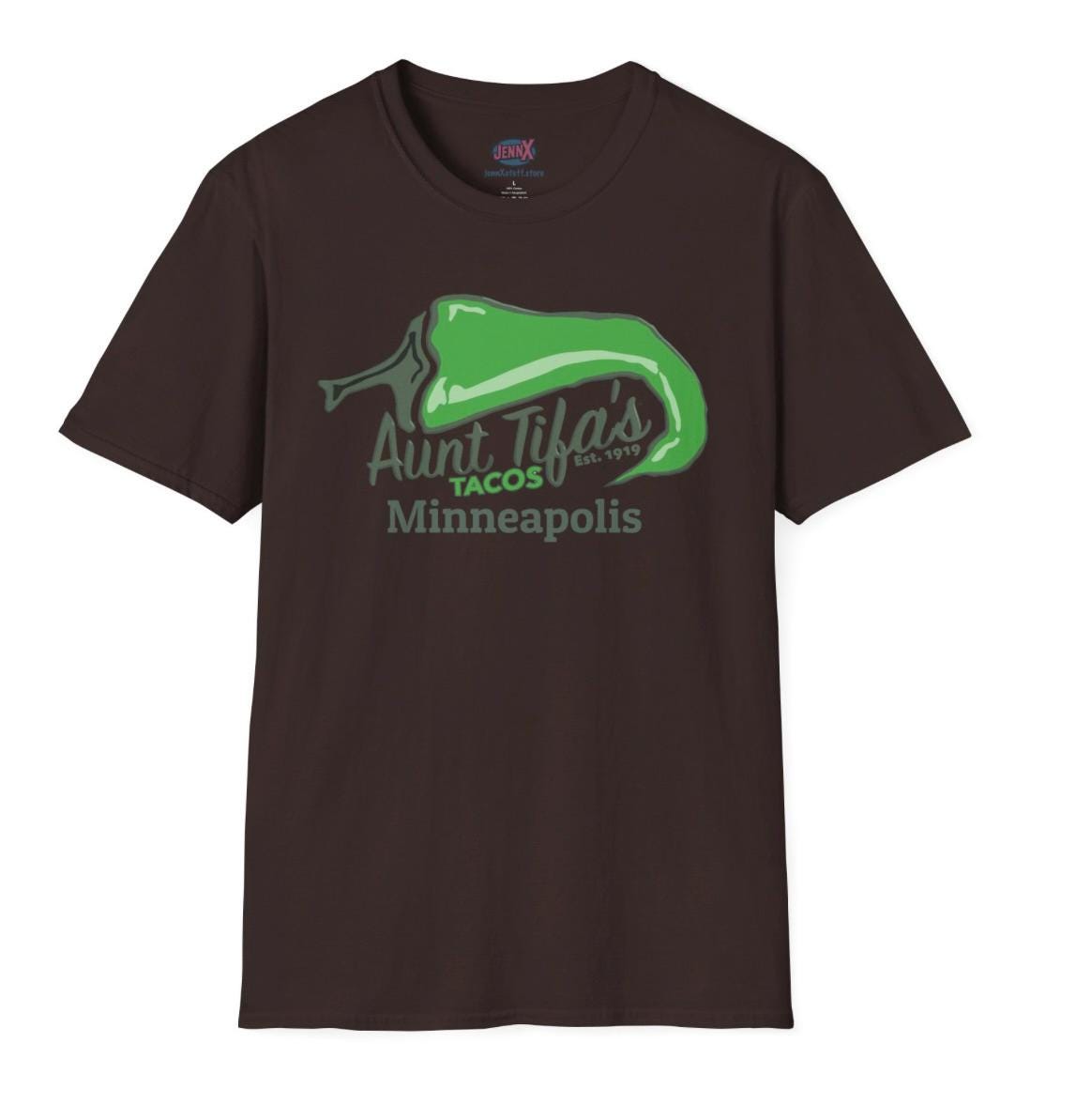 Personalized Anti-Trump Aunt Tifa's Tacos Tee - TACO Tuesday - Free Sticker!