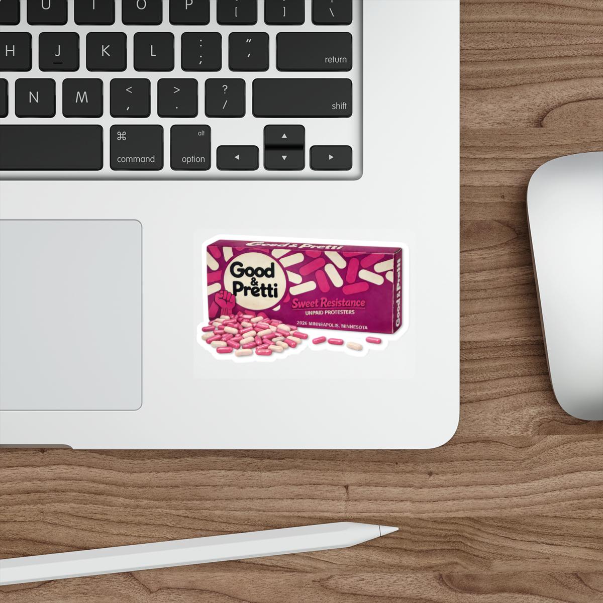 Good & Pretti original design Candy Box Die-Cut Sticker | Resist