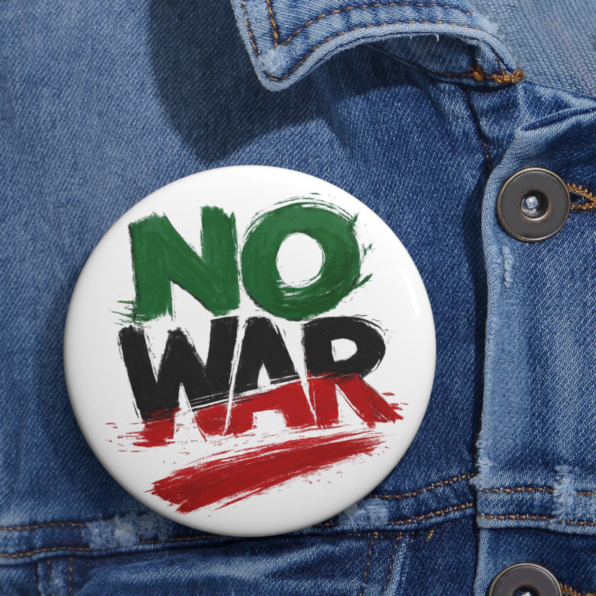 No War in Iran - Worldwide Shipping! Hand-drawn Not AI