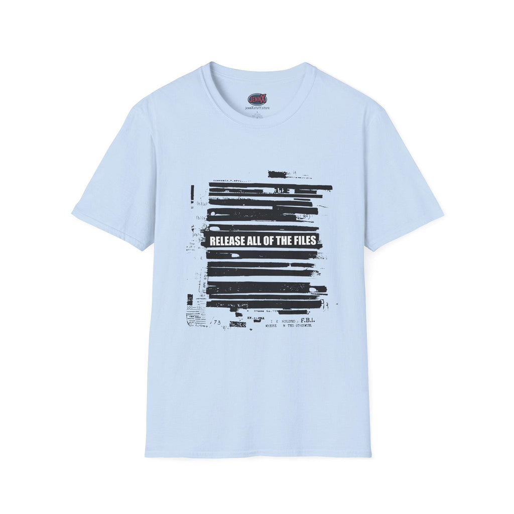 Release All of the Files T-Shirt | Redacted Epstein Files