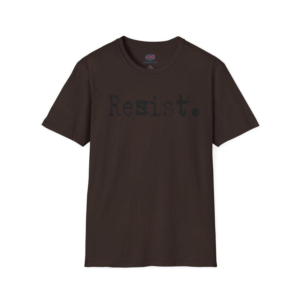 Resist. T-Shirt | Typography Protest Statement, Minimal Graphic Tee