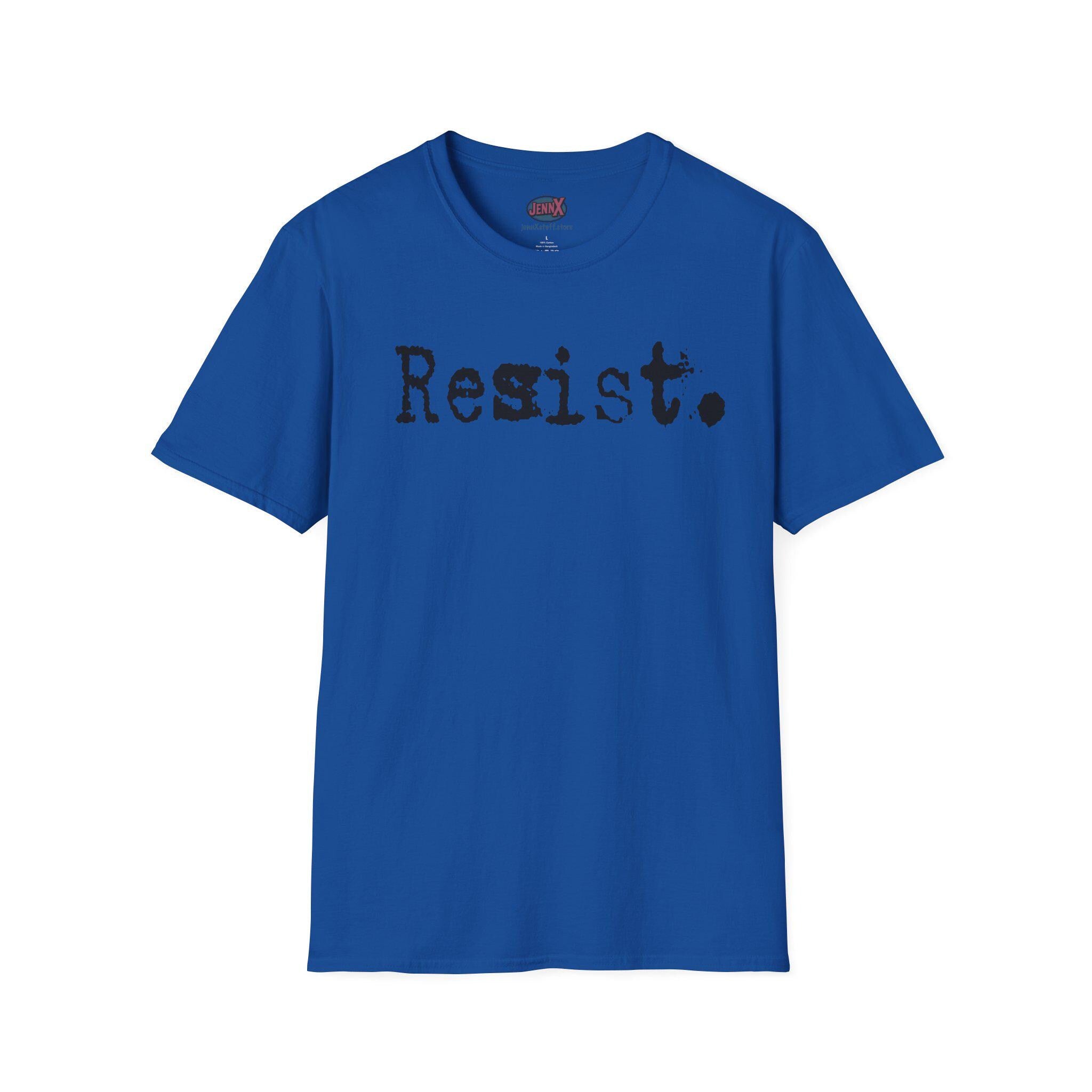 Resist. T-Shirt | Typography Protest Statement, Minimal Graphic Tee