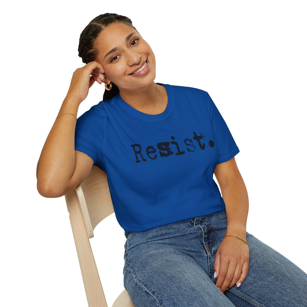 Resist. T-Shirt | Typography Protest Statement, Minimal Graphic Tee