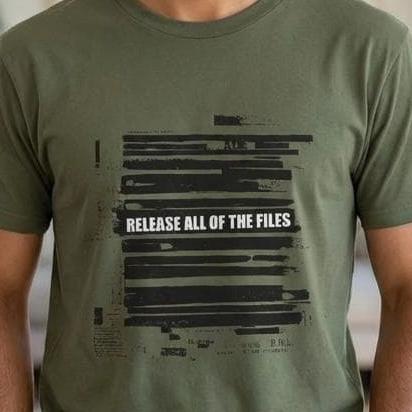 Release All of the Files T-Shirt | Redacted Epstein Files