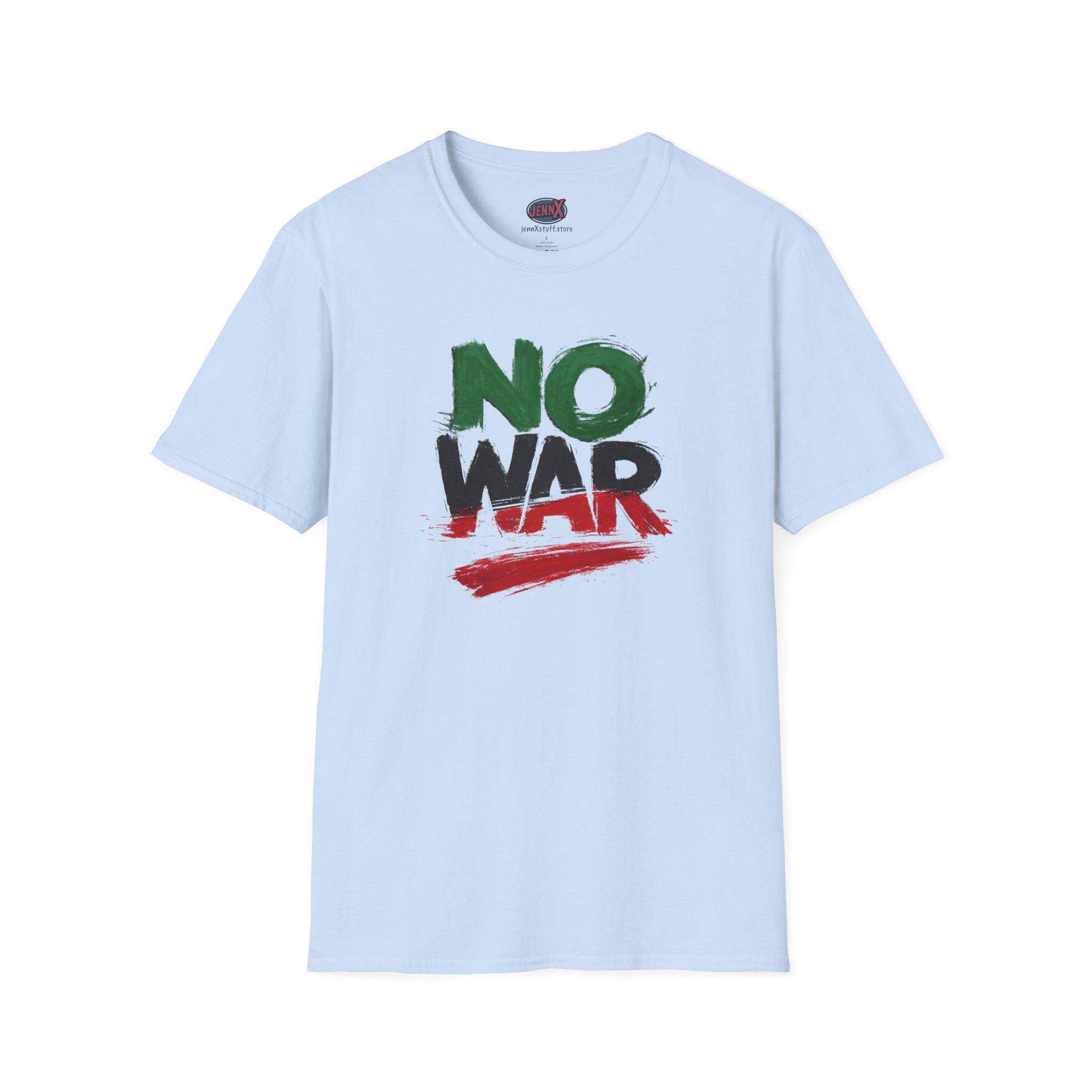 No War Iran flag colors shirt I Hand-Drawn Not AI
