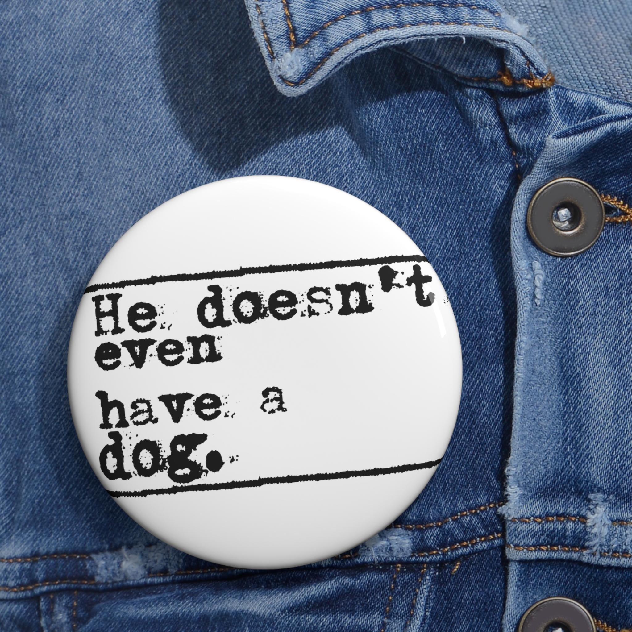 Protest pin Anti-Trump | White House without a dog
