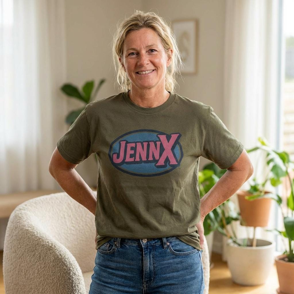 Generation X Jennifer T-Shirt I Free JennX StickerI Gift for Mom/ Aunt Jenny