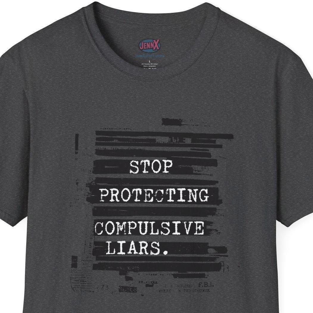 Trump-Epstein Files shirt Stop Protecting Compulsive Liars T-Shirt