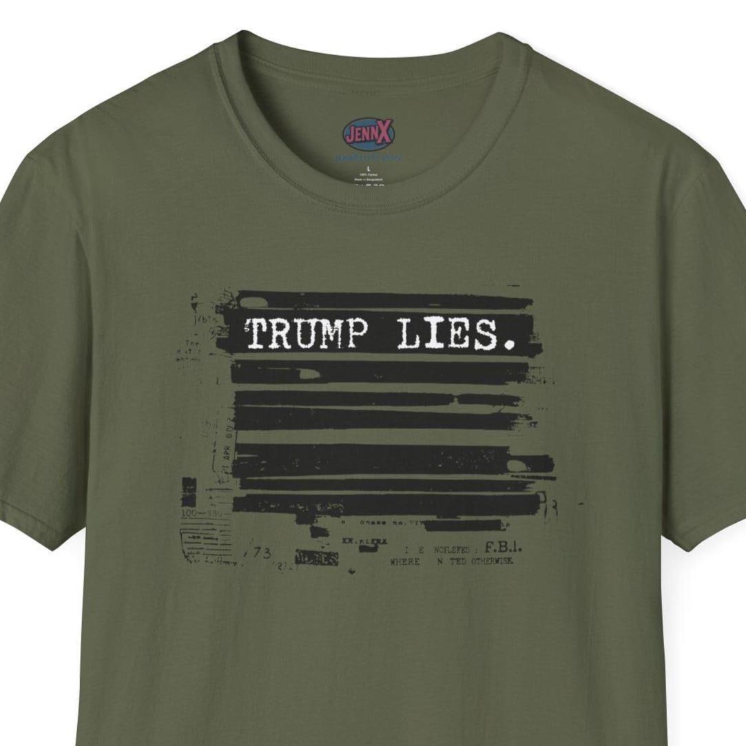 Trump Lies T-Shirt | No War Based on Lies I Worldwide Shipping