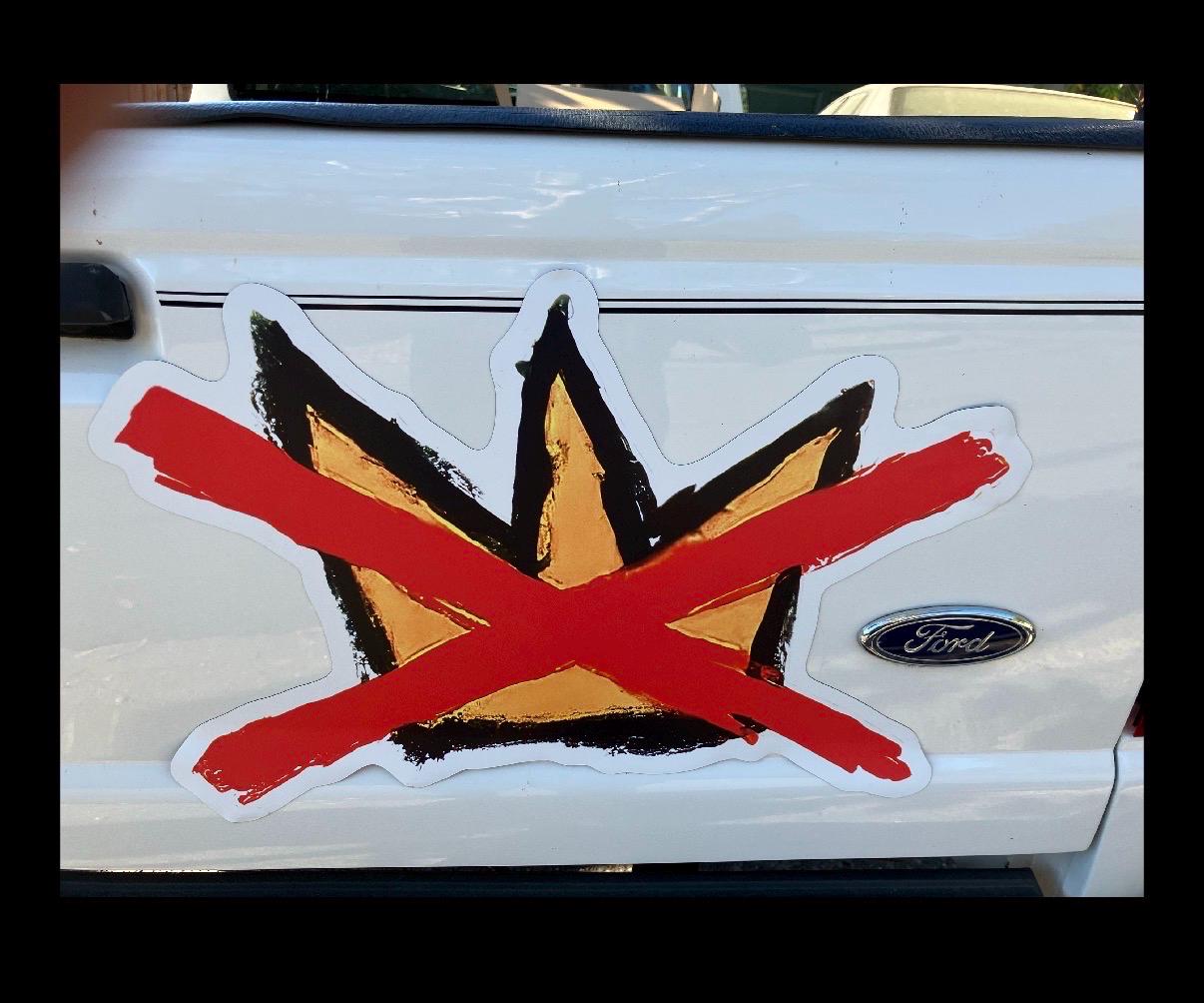 No Kings Magnet, Hand-Drawn Protest Statement includes Die-Cut Vinyl Sticker