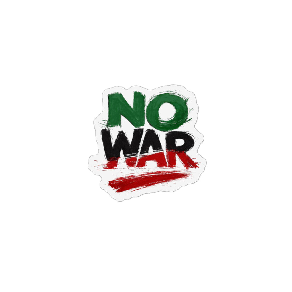 NO WAR magnet Custom Shape Magnet | Iran flag colors