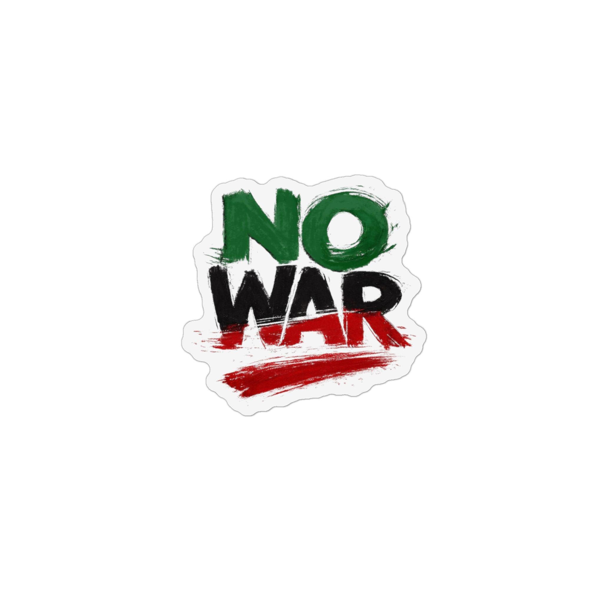 NO WAR magnet Custom Shape Magnet | Iran flag colors