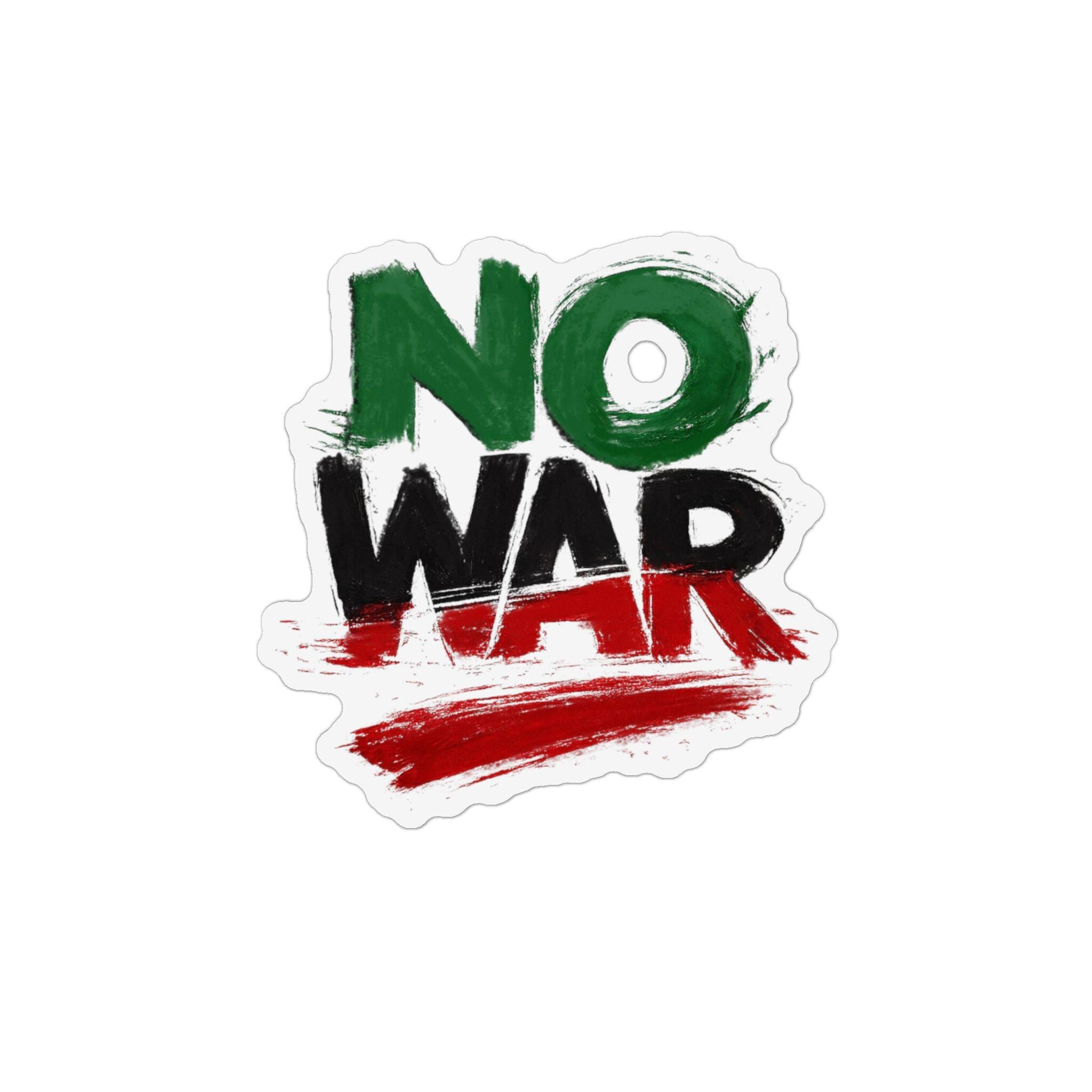NO WAR magnet Custom Shape Magnet | Iran flag colors