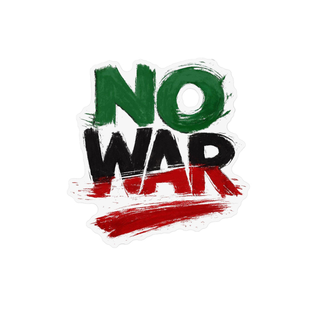 NO WAR magnet Custom Shape Magnet | Iran flag colors