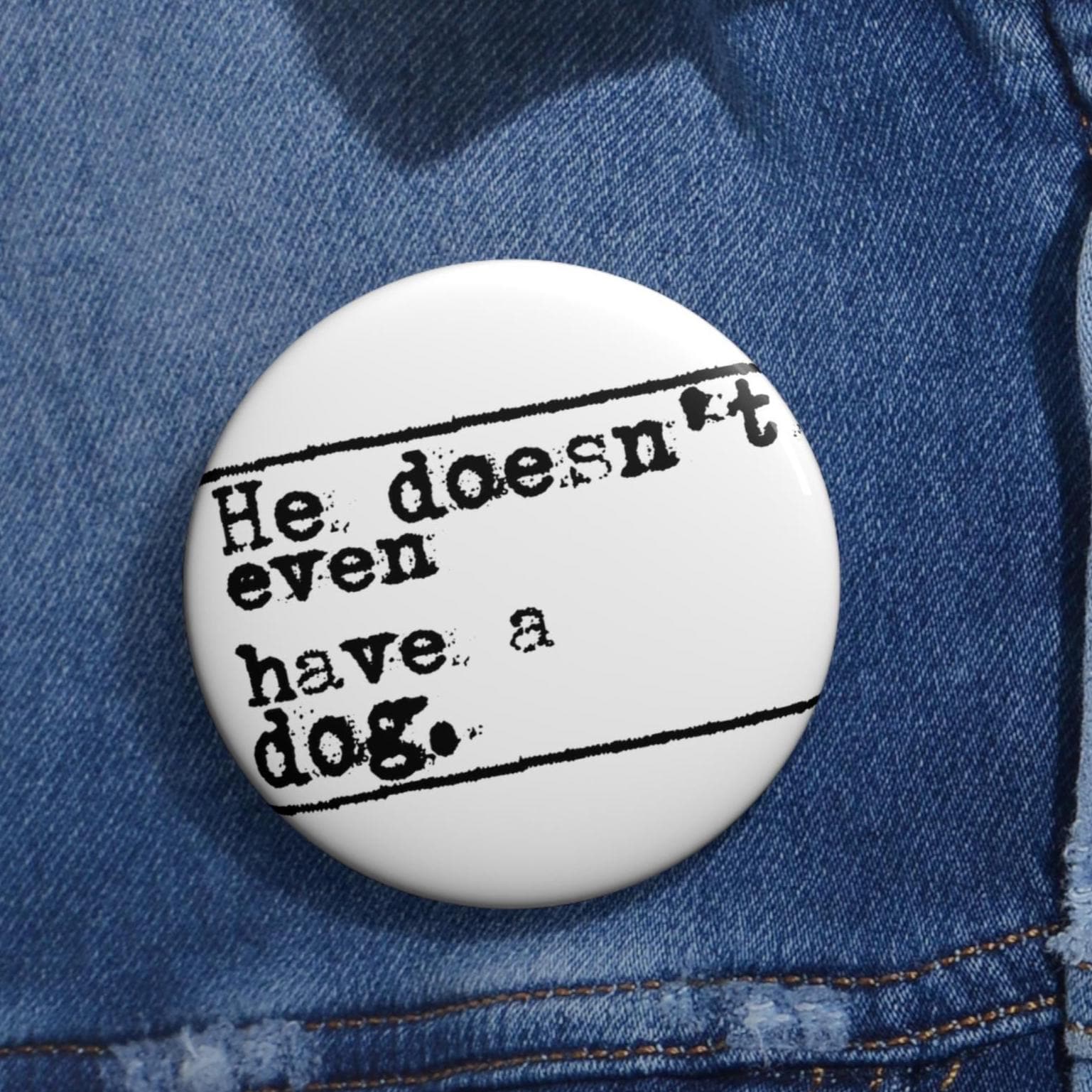 Protest pin Anti-Trump | White House without a dog