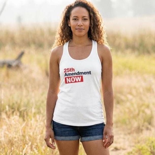 Invoke the 25th Amendment Now - Woman's slim fit tank-top
