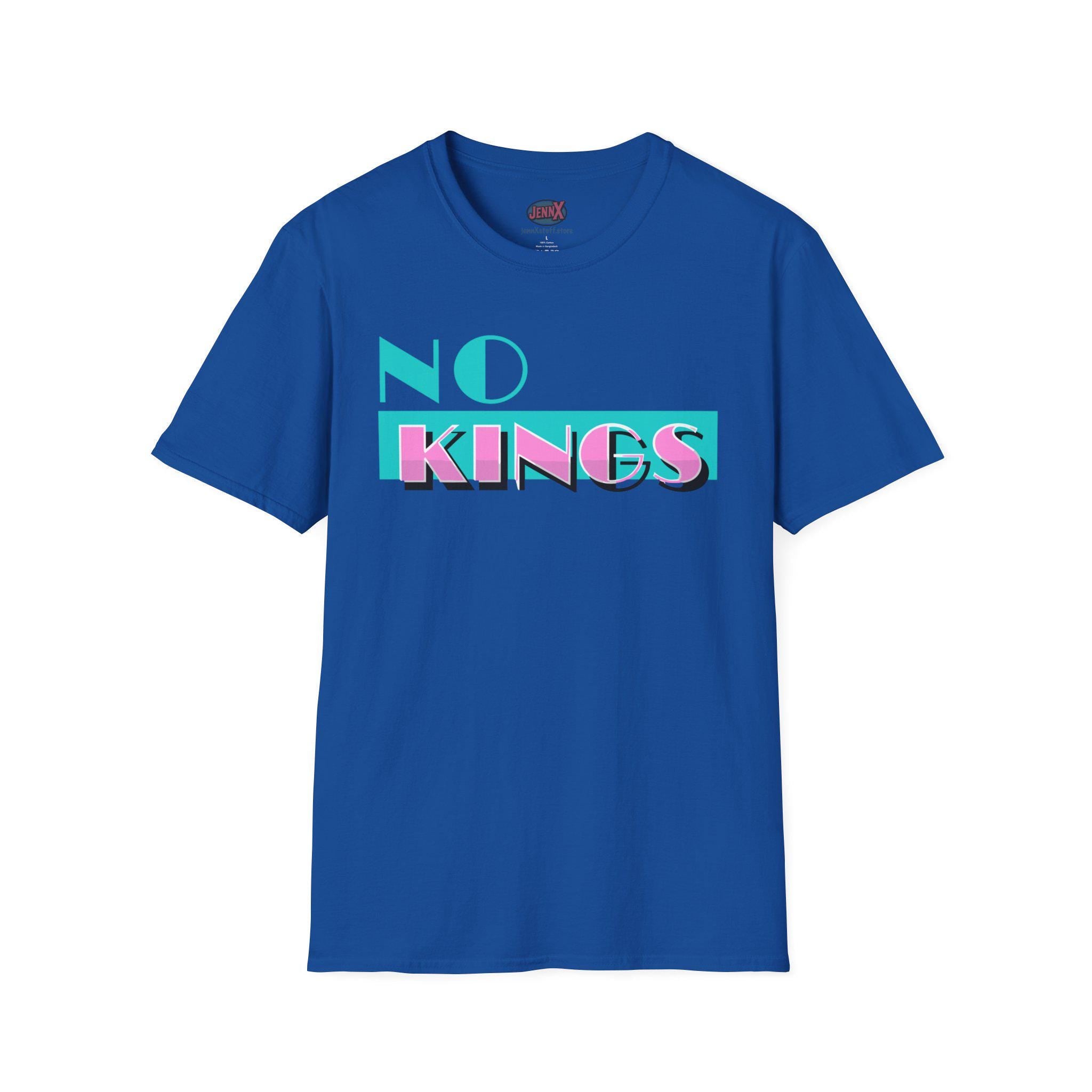 No Kings Miami Vice 80s TV parody T-Shirt | Generation X