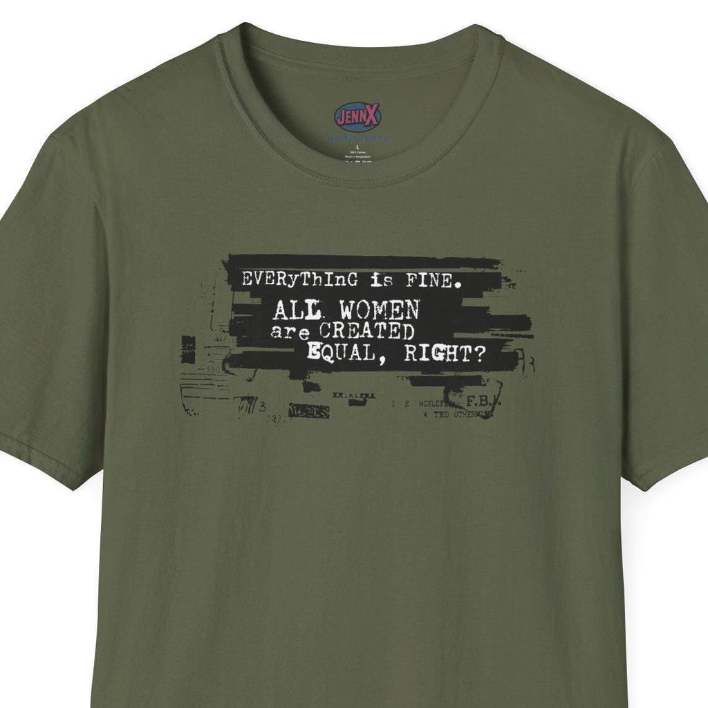 Epstein Files Equality Feminist Shirt I All Women Are Created Equal T-Shirt