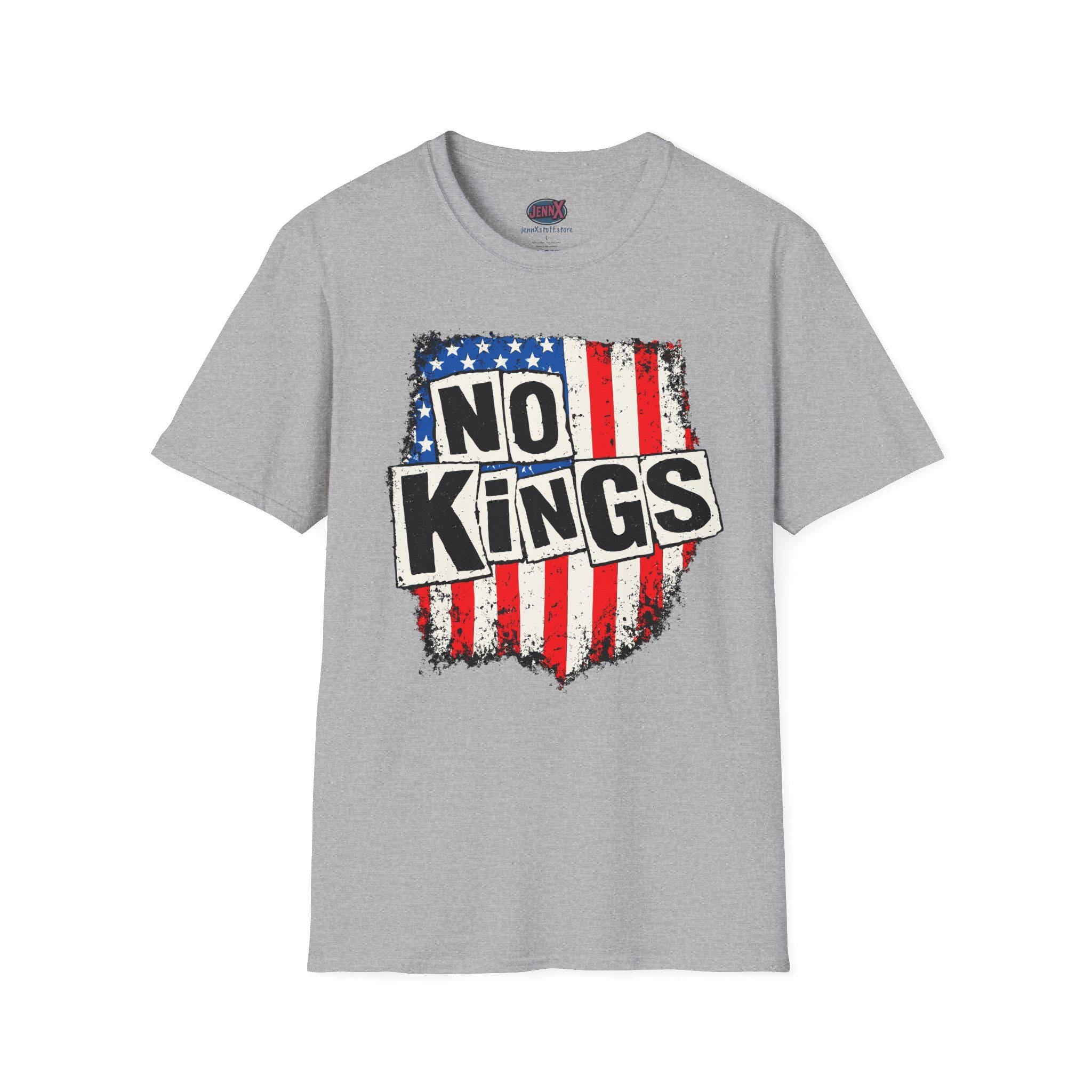 No Kings shirt Sex Pistols tee parody I American Flag T-Shirt I Punk Rock Protest