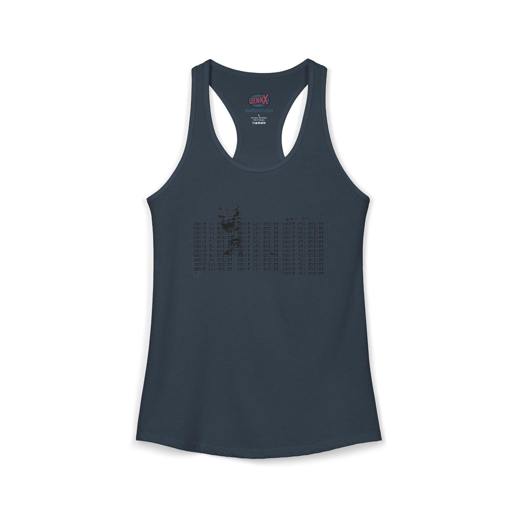 34 Felonies Trump Guilty Tank Top I Thoughtful Typography Design