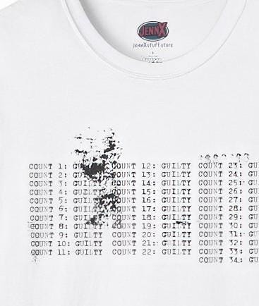 34 Felonies Trump Guilty Tank Top I Thoughtful Typography Design
