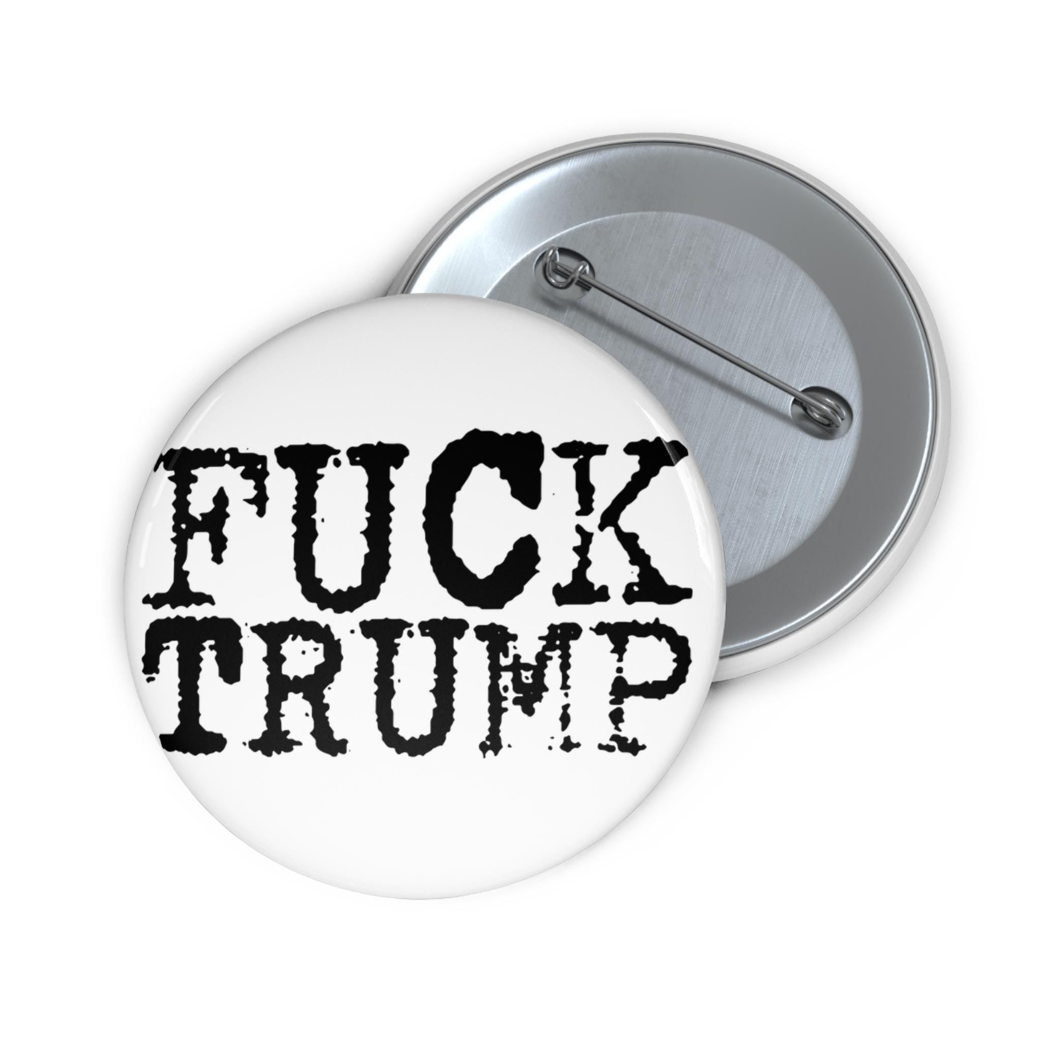 F*CK TRUMP Pin Button | Typewriter Typography