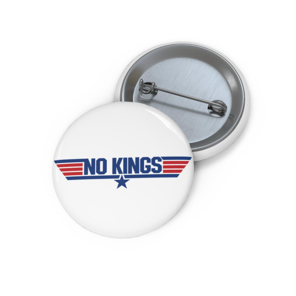 No Kings pin button | patriotic stripe star enamel lapel pin