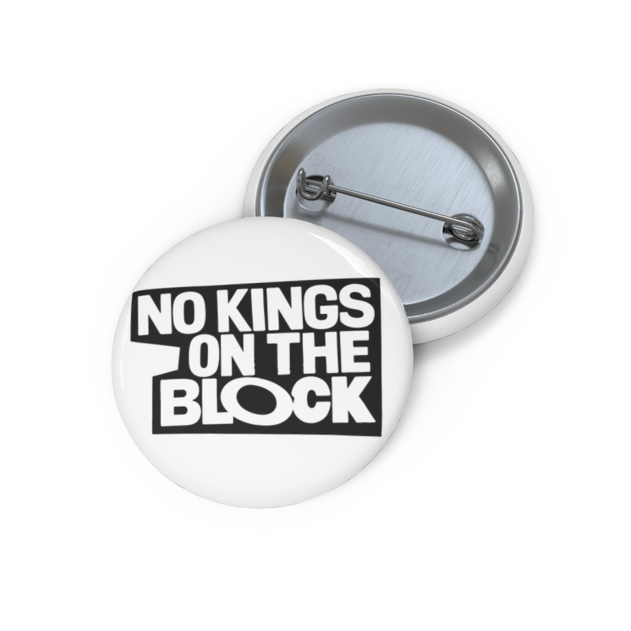 No Kings On The Block anti-Trump pinback button | NKOTB GenX Millennial design
