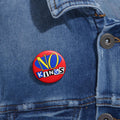 No Kings Gwen Stefani No Doubt Anti-Trump parody pinback button | 90s Music GenX Millennial Protest