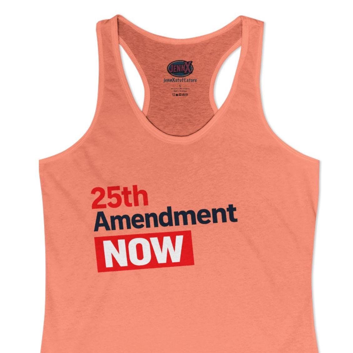 Invoke the 25th Amendment Now - Woman's slim fit tank-top