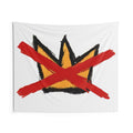 No Kings flag Anti-Trump Crown Tapestry | Hand-Painted Art Wall Hanging